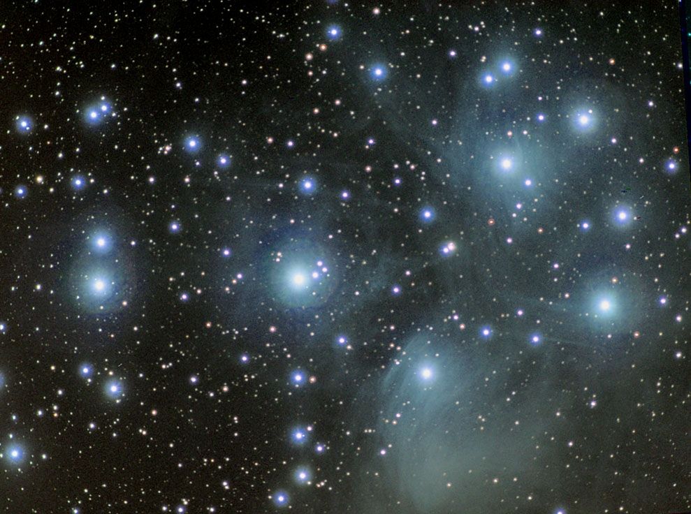 Pleiades star cluster (attribution: picryl.com)